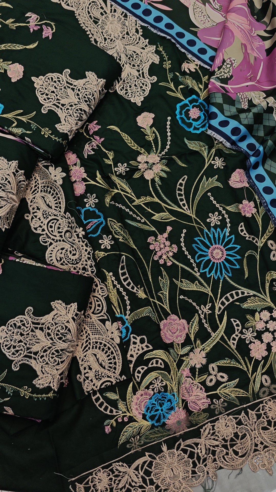 CHARIZMA GREEN COLOUR DRESS IN DHANAK WOOL STUFF NEW LAUNCH VIRAL DRESS
