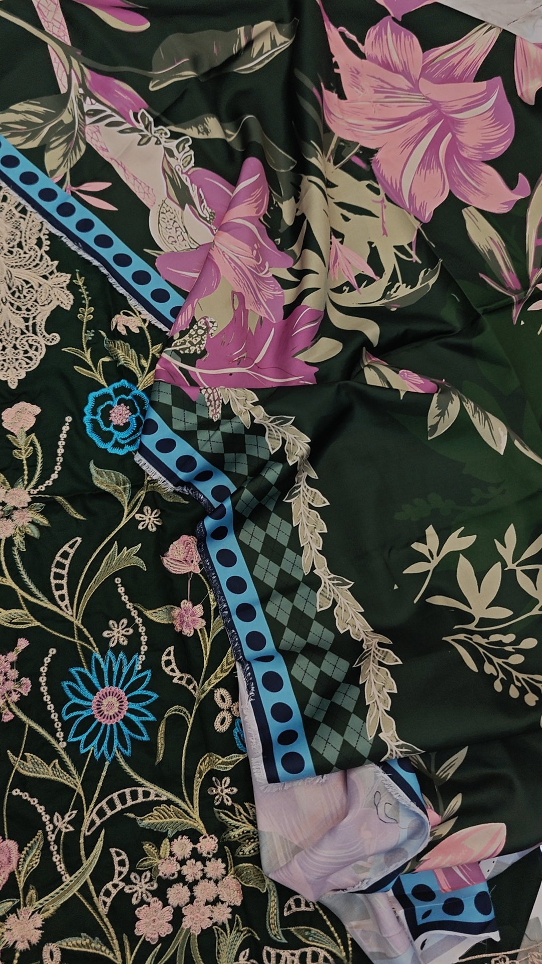 CHARIZMA GREEN COLOUR DRESS IN DHANAK WOOL STUFF NEW LAUNCH VIRAL DRESS