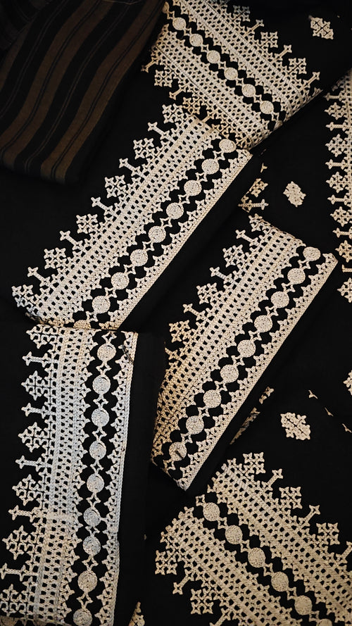 Black Shemry Khaddar Dress