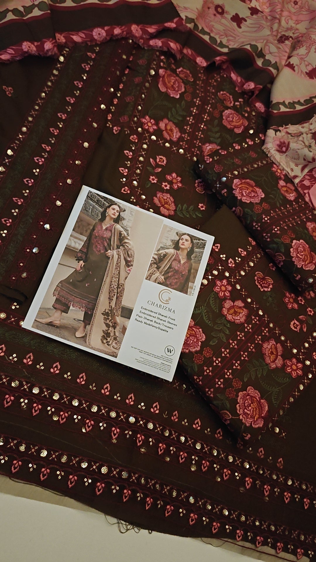 Charizma Brown Grace Full Dress DHANAK WOOL STUFF