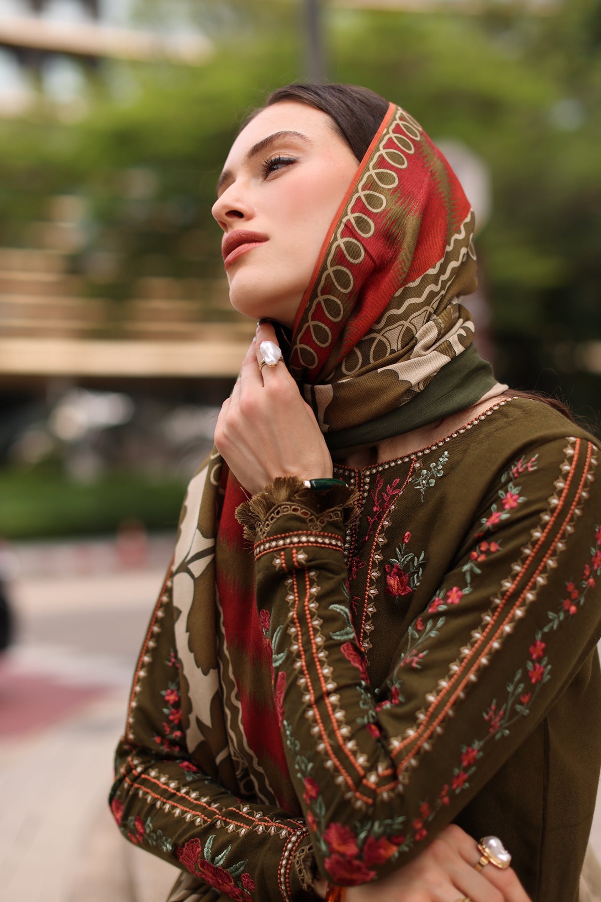 Charizma Brown Grace Full Dress DHANAK WOOL STUFF