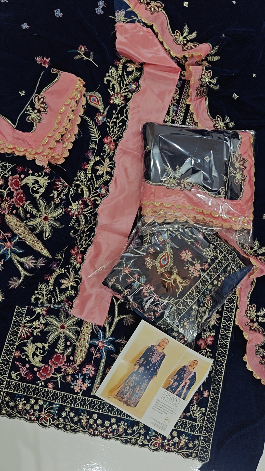 FATIMA MUSTAFA VELVET DRESS 3PCS
