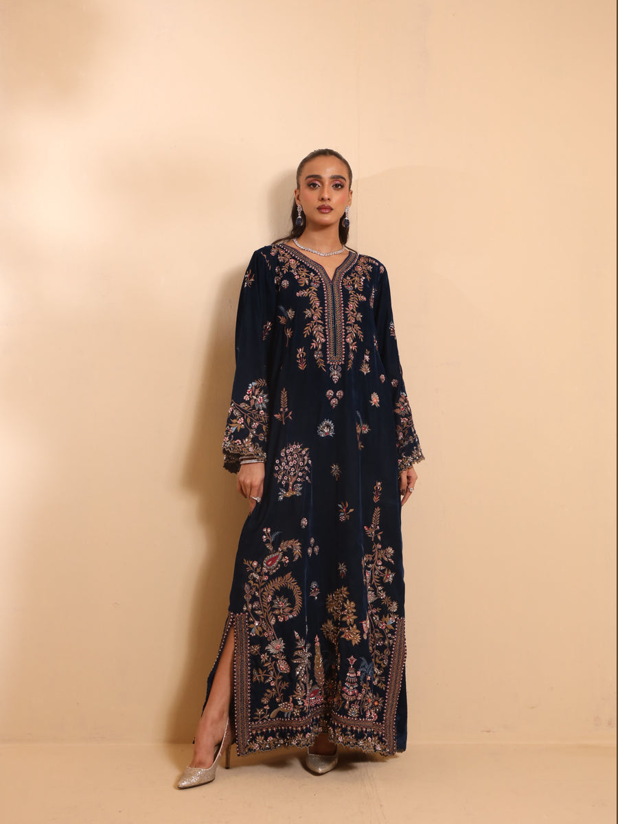 FATIMA MUSTAFA VELVET DRESS 3PCS