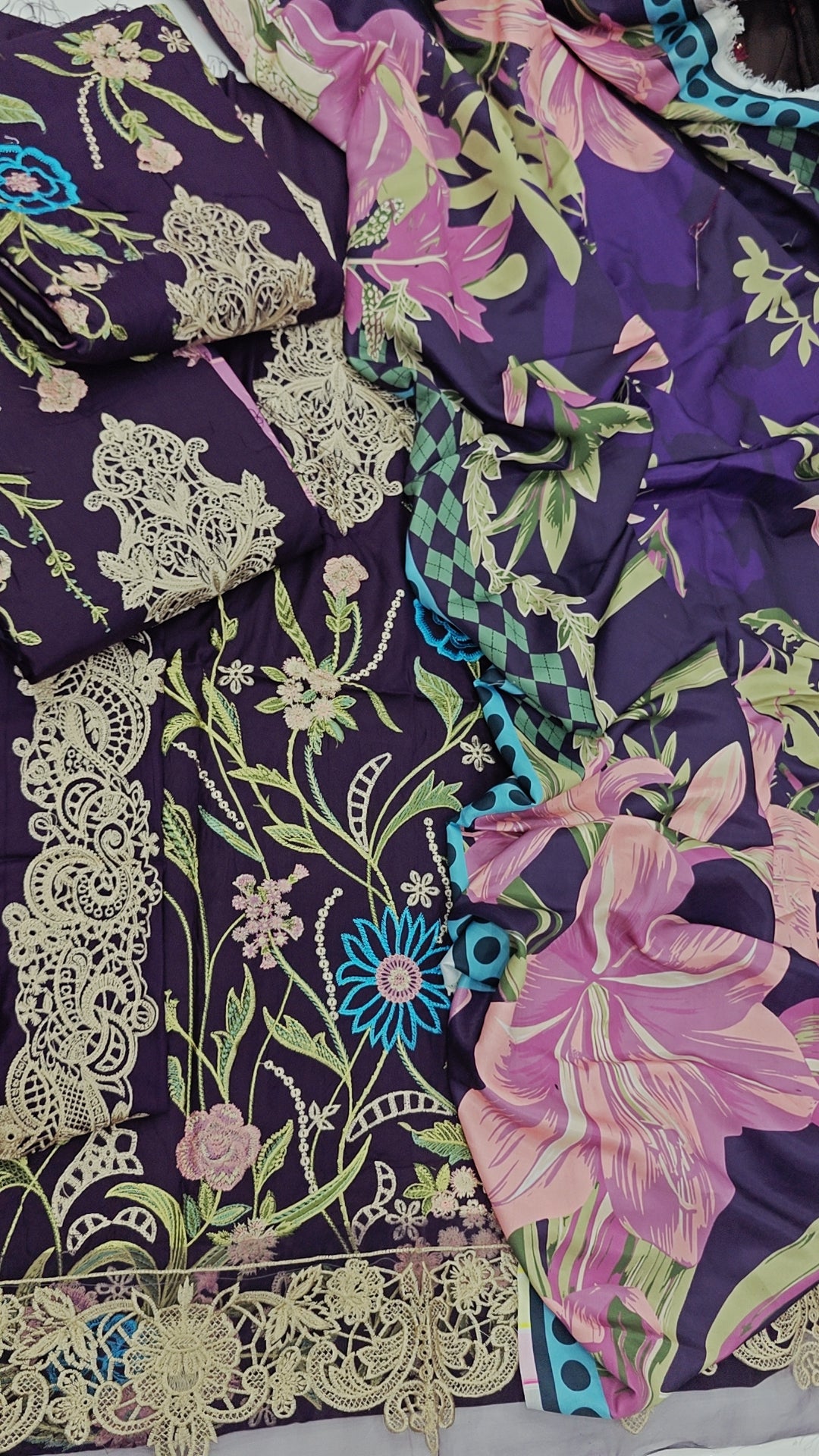 MUSHQ NEW WINTER DRESS IN PURPLE COLOR DHANAK WOOL STUFF